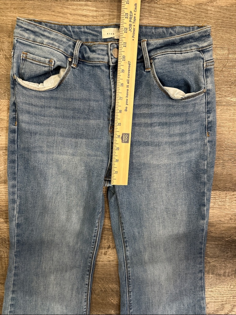Risen Light Blue Wide-Leg Flare Jeans Size 31 - Picture 4 of 6